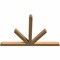 Ekena Millwork Saratoga Timber Gable Bracket, Western Red Cedar, 108"W x 72"H x 5 1/2"D x 5 1/2"F, 16/12 Pitch GBW108X72X0606SAR00SWR - alternate 2